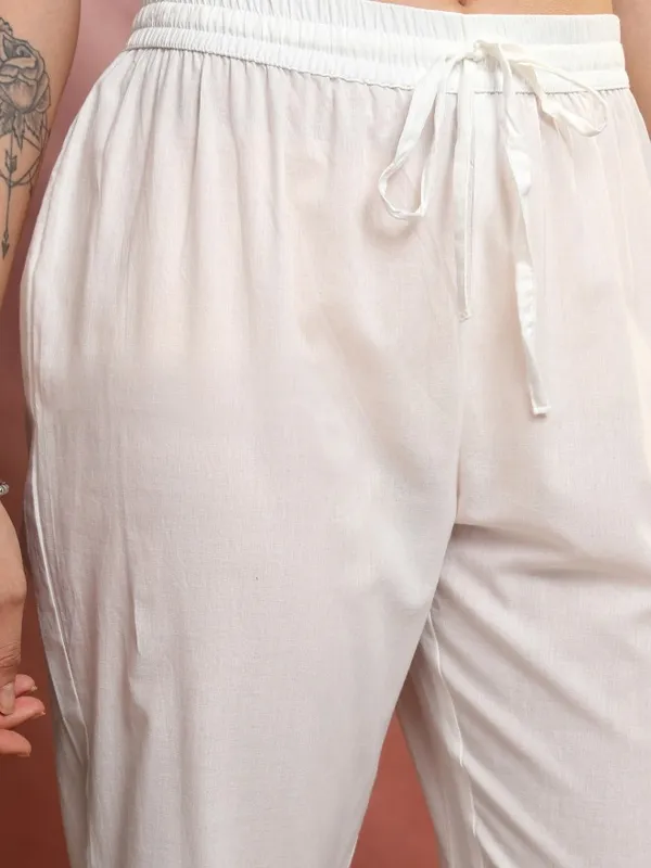 Women Kurta With Trousers & Dupatta