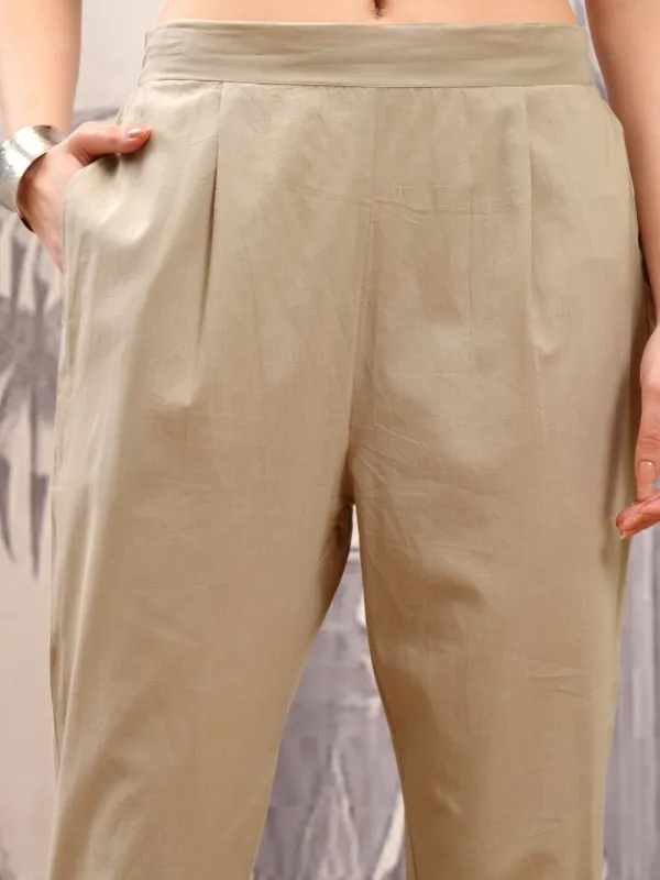 Women Kurta With Trousers & Dupatta