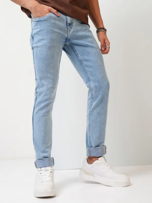  Highlander Men Blue Slim Fit Clean Look Jeans