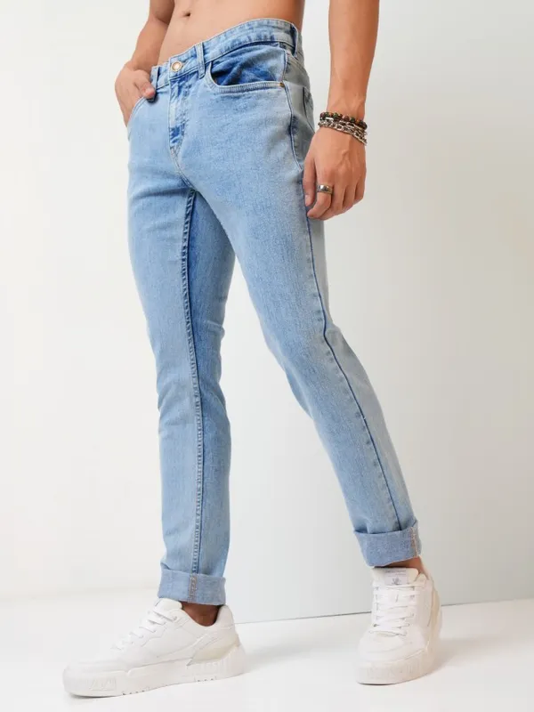  Highlander Men Blue Slim Fit Clean Look Jeans