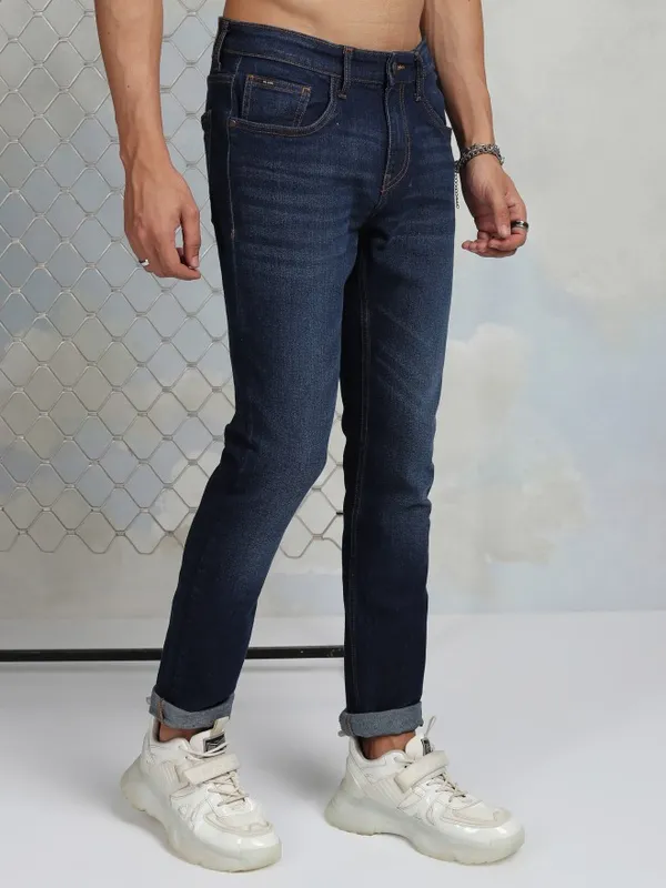 Highlander Men Blue Slim Fit Stretchable Jeans
