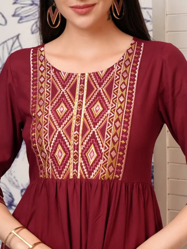Solid Fit and Flare Dress
