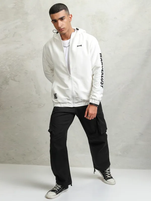 Men Printed Windcheater Jacket