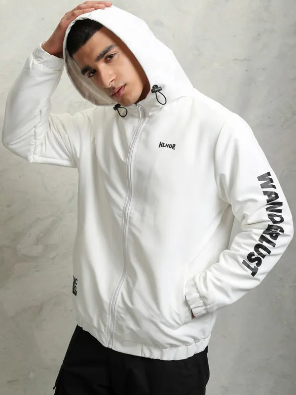 Men Printed Windcheater Jacket