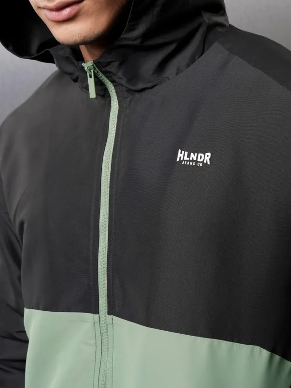 Highlander Men Black Colourblocked Bomber Jacket