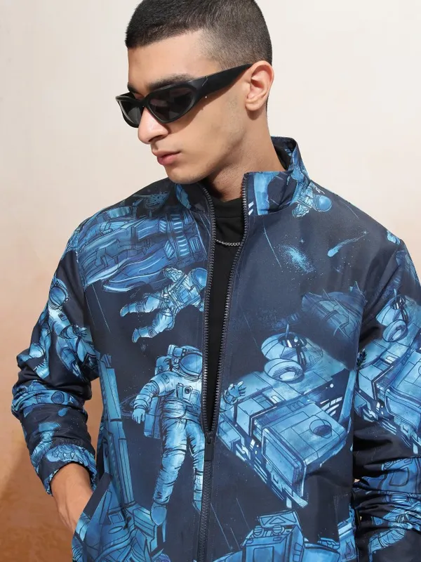 Printed Bomber Jacket