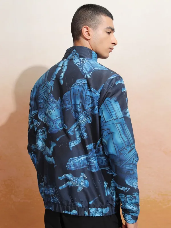Printed Bomber Jacket