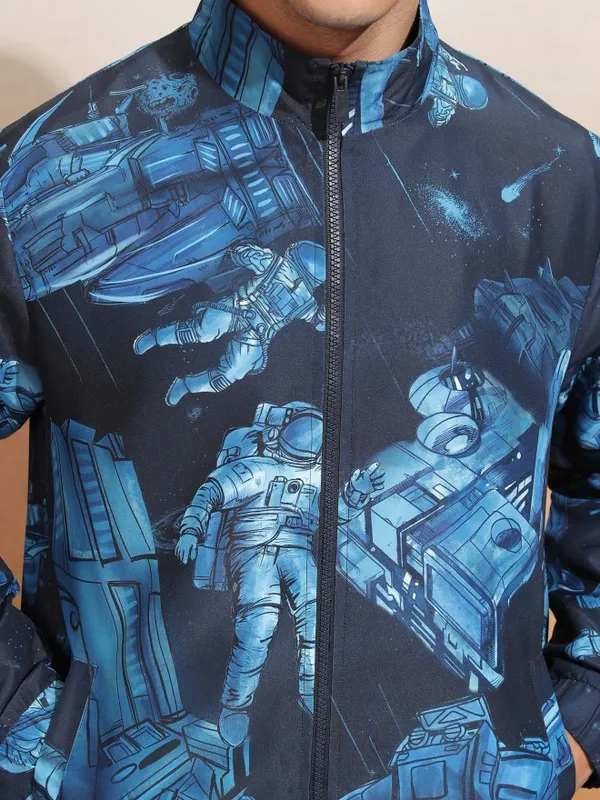 Printed Bomber Jacket