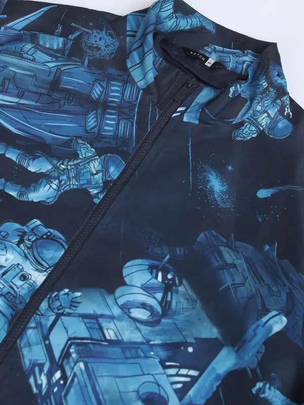 Printed Bomber Jacket