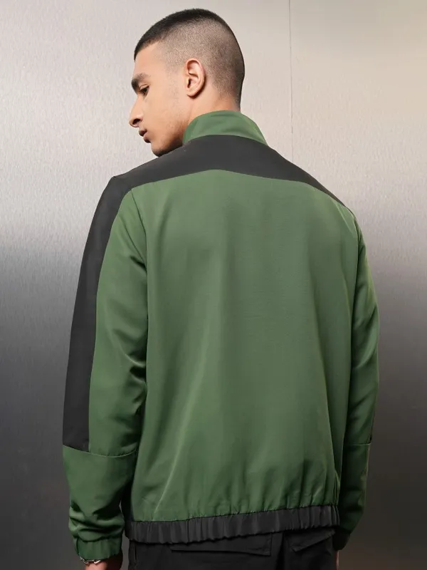 Colourblocked Bomber Jacket