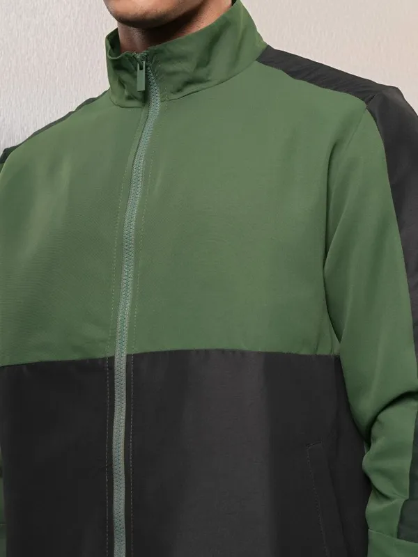 Colourblocked Bomber Jacket