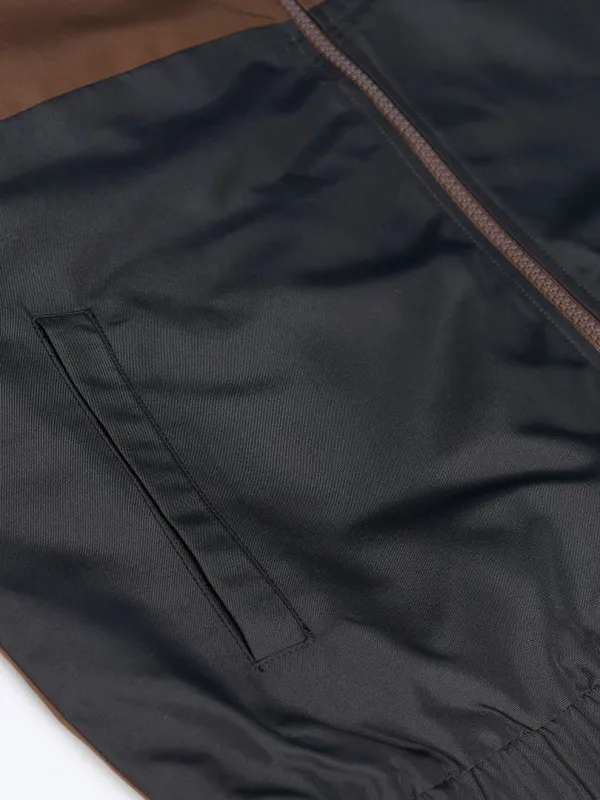 Ketch Men Black Colourblocked Bomber Jacket