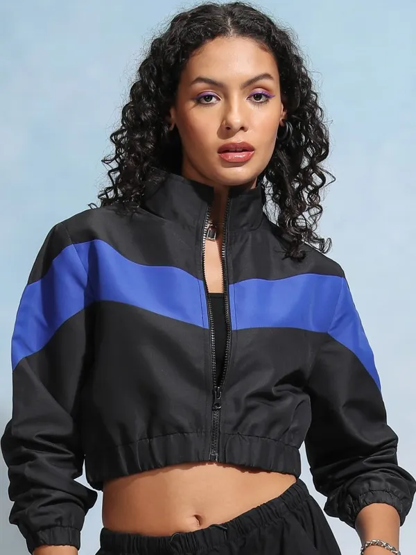Women Colourblocked Jacket