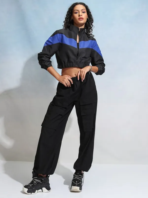 Women Colourblocked Jacket