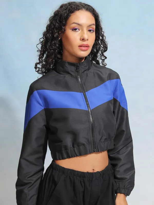 Women Colourblocked Jacket