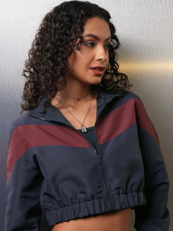 Women Colourblocked Jacket