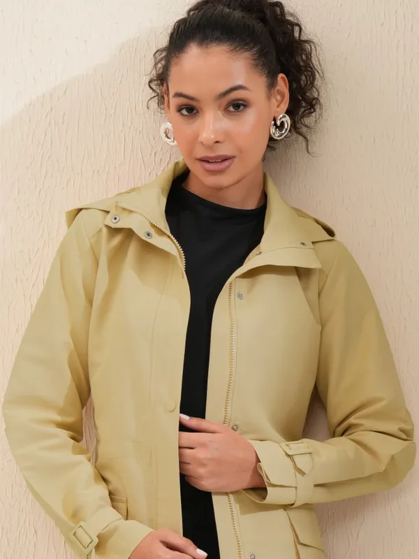 Tokyo Talkies Women Brown Parka Jacket