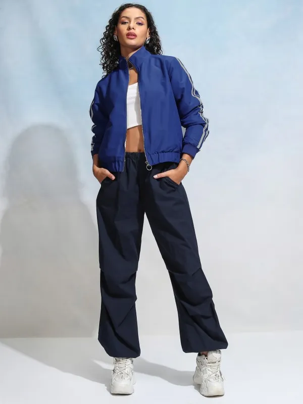 Women Colourblocked Jacket