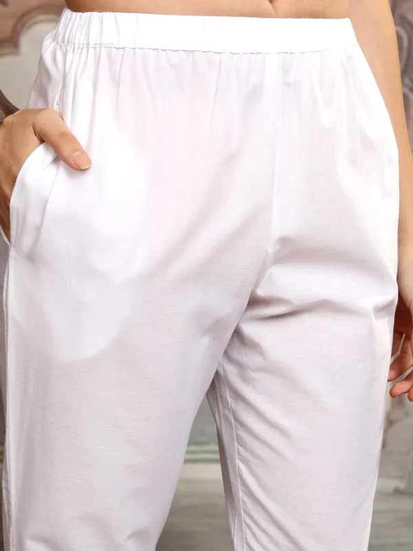Women Kurta With Trousers & Dupatta