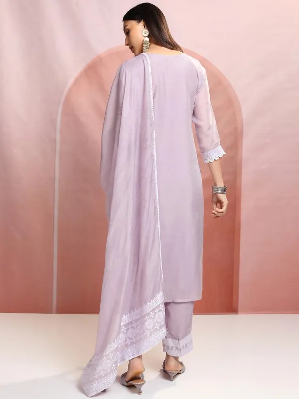 Women Kurta With Trousers & Dupatta