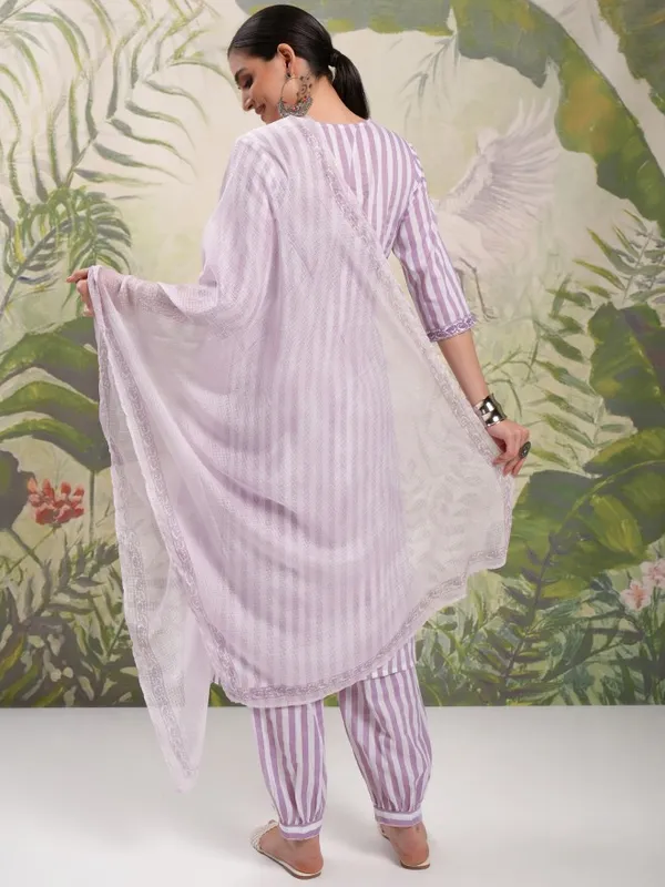 Women Kurta With Trousers & Dupatta