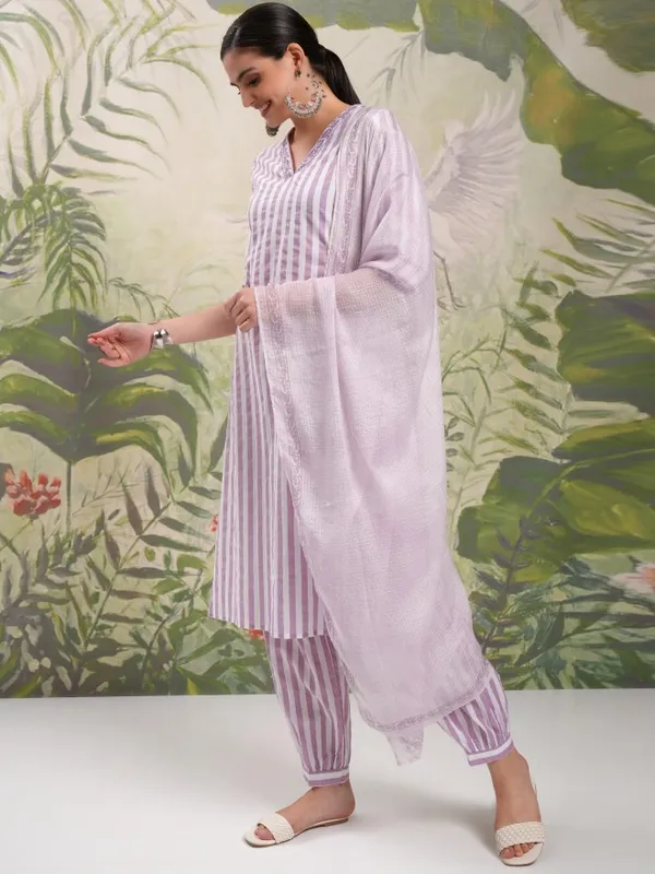 Women Kurta With Trousers & Dupatta