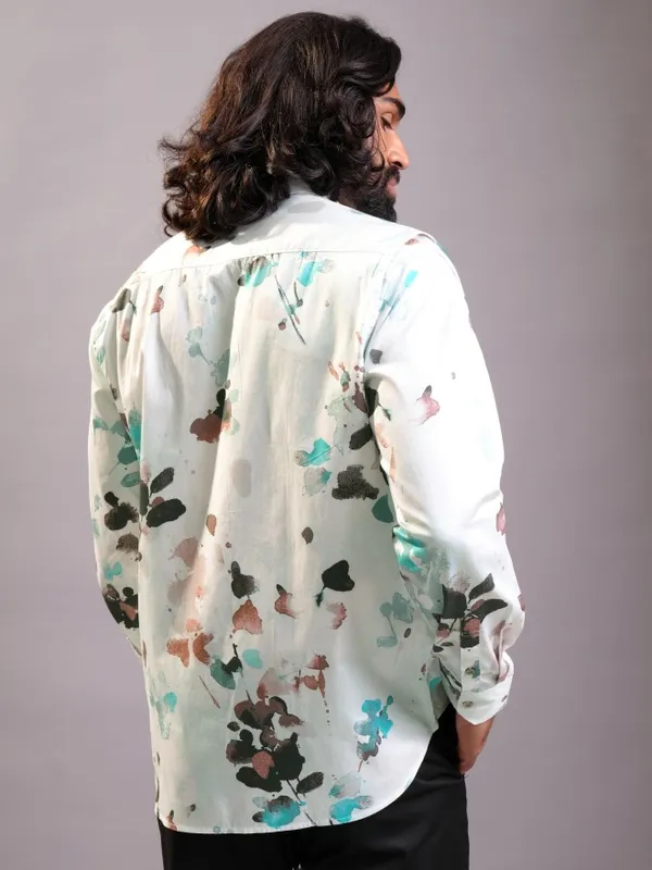 Locomotive Men Multi Printed Slim Fit Casual Shirt