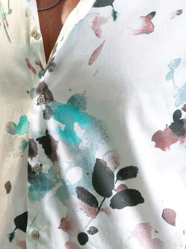 Locomotive Men Multi Printed Slim Fit Casual Shirt