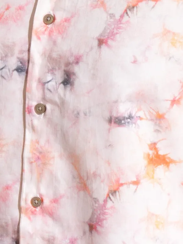 Locomotive Men Premium Light Pink Satin Printed Party Shirt