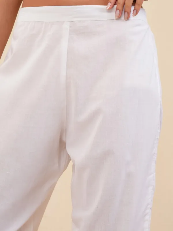 Women Kurta With Trousers & Dupatta