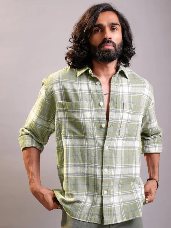 Men Oversized Fit Casual Shirt