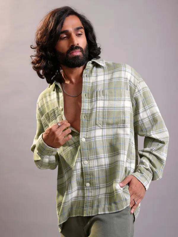 Men Oversized Fit Casual Shirt