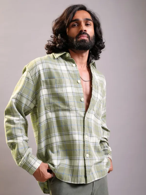Men Oversized Fit Casual Shirt