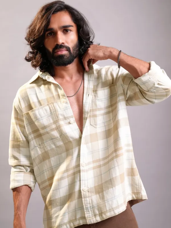 Men Oversized Fit Casual Shirt