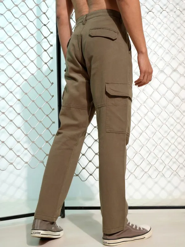 Men Loose Fit Cargos