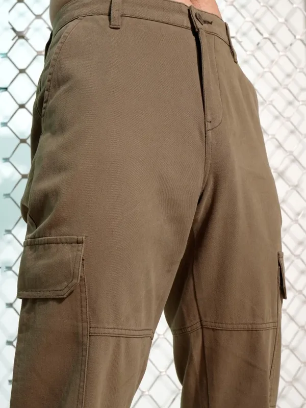 Men Loose Fit Cargos
