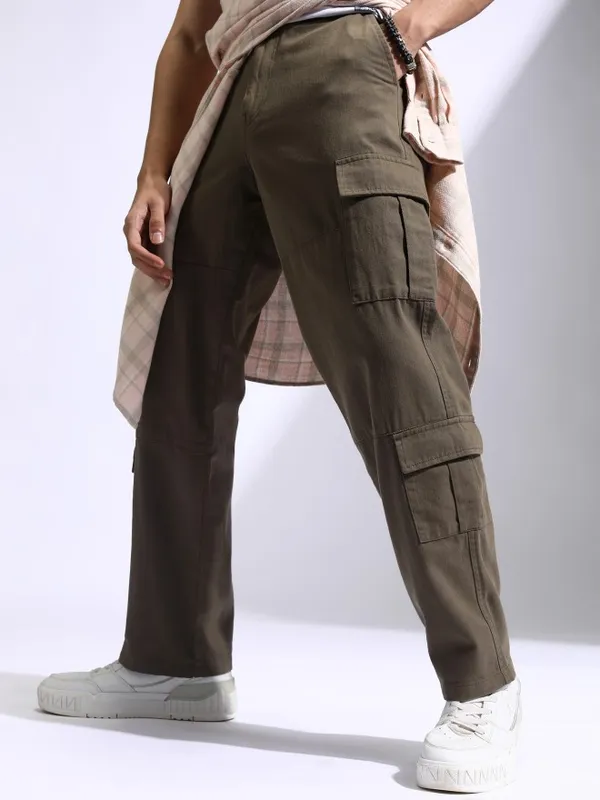 Men Straight Fit Cargos