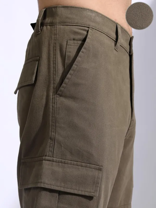 Men Straight Fit Cargos