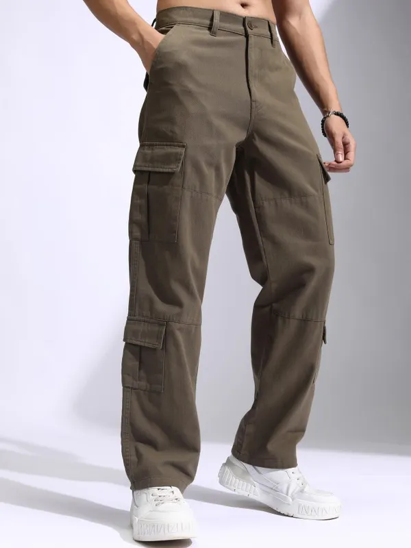 Men Straight Fit Cargos