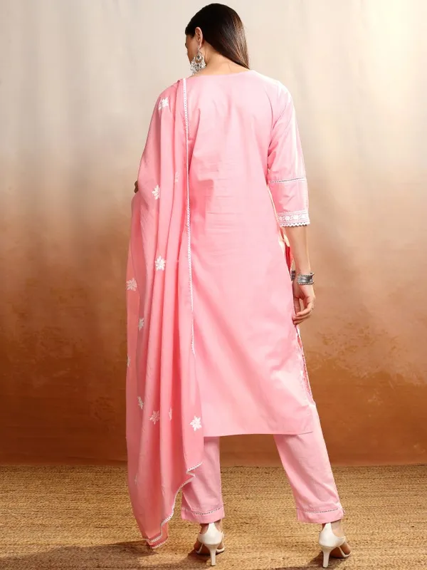 Women Kurta With Trousers & Dupatta