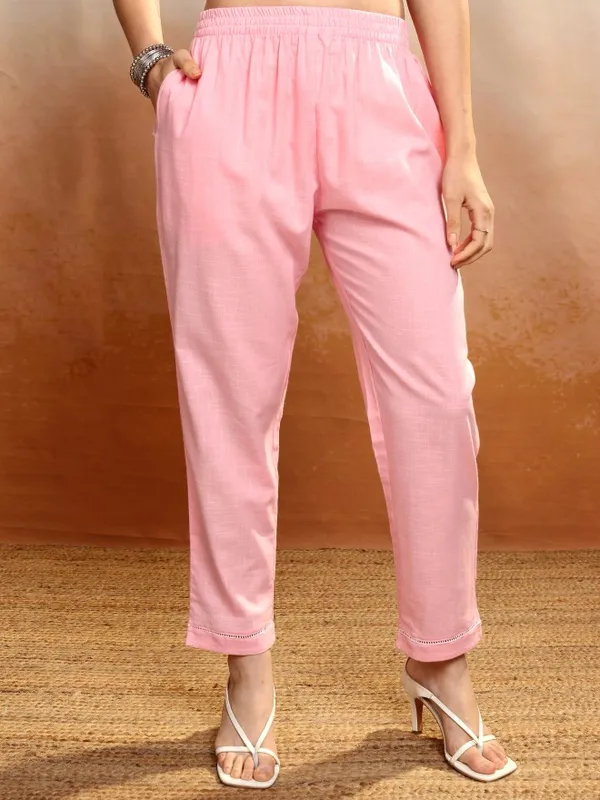 Women Kurta With Trousers & Dupatta