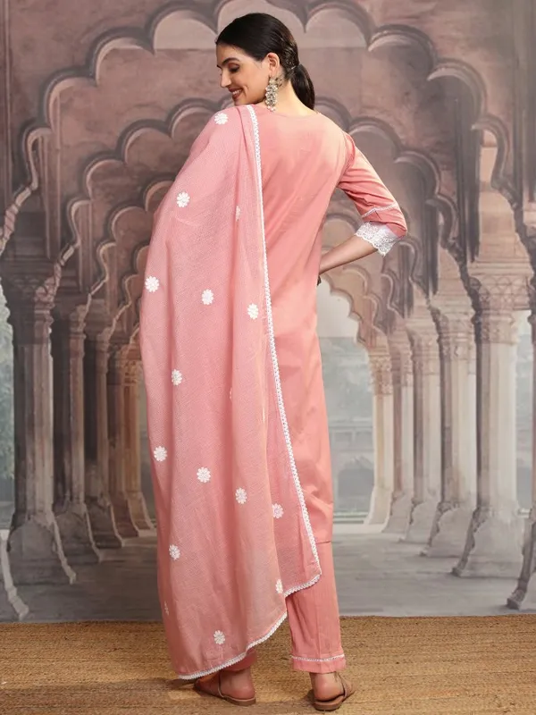 Women Kurta With Trousers & Dupatta