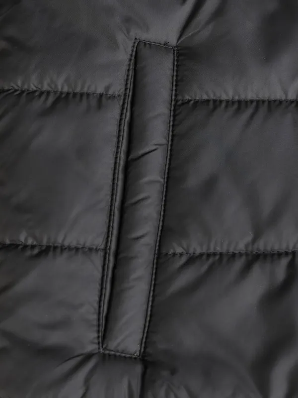 Highlander Men Black Solid Puffer Jacket 