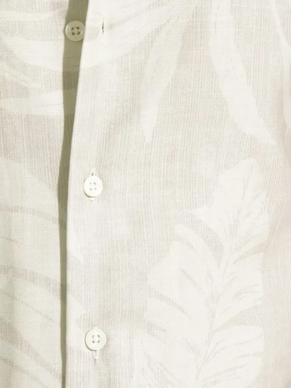 Highlander Men Beige Printed Relaxed Fit Casual Shirt