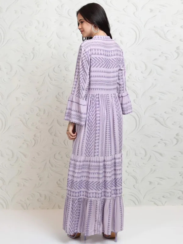 Printed A-Line Dress