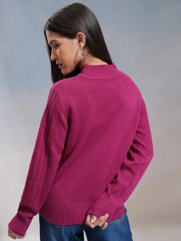 Women Cable Knit Sweater