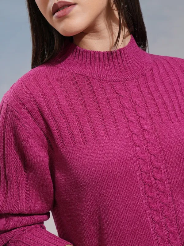 Women Cable Knit Sweater