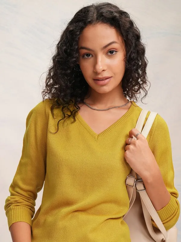 Women Solid Sweater
