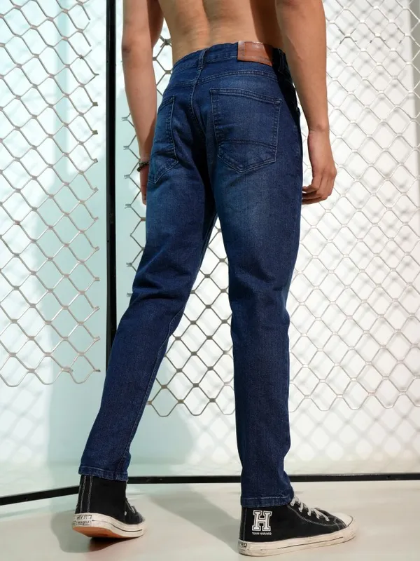 Highlander Men Blue Tapered Fit Stretchable Jeans