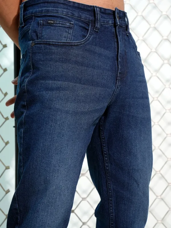 Highlander Men Blue Tapered Fit Stretchable Jeans